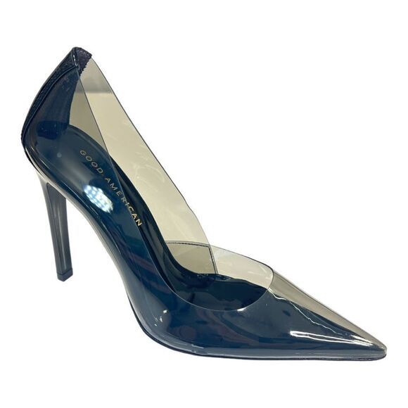 Good American Shoes - Good American Women’s Light Smoke Cinder-f*cking-rella Pump Size 7